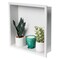 Alfi Brand 16" x 16" White Matte SS Square Sgl Shelf Bath Shower Niche ABNC1616-W - alternate 9